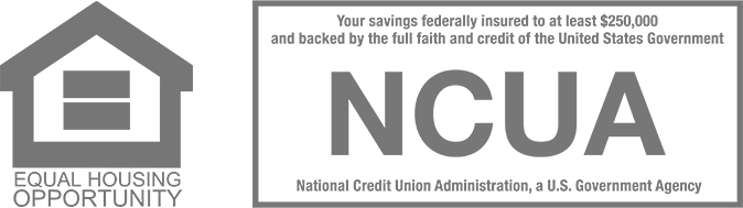 Equal Housing Opportunity, Your savings federally insured to at least $250,000 and backed by the full faith and credit of the United States Government; National Credit Union Administration, a U.S. Government Agency.